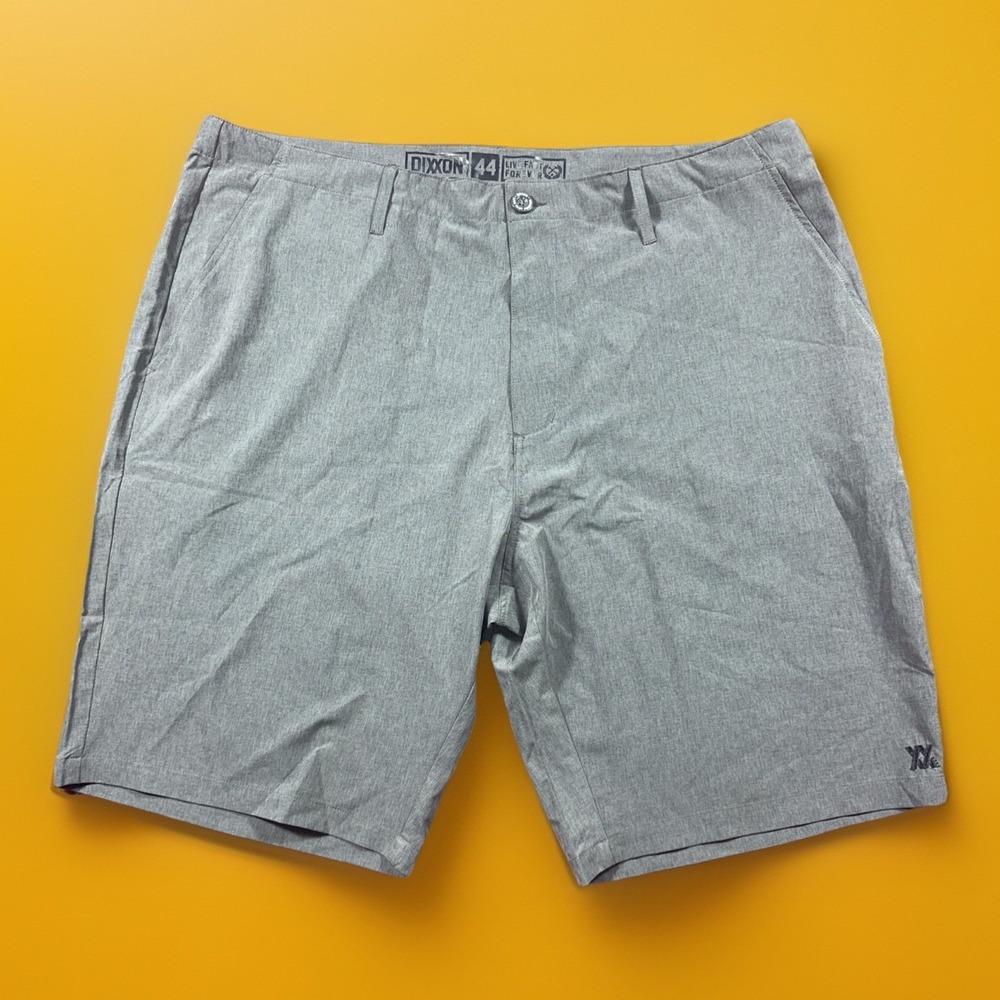 Dixxon Mens 44 Shorts Gray 11" Chino Hybrid Performance Casual Workwear Stretch